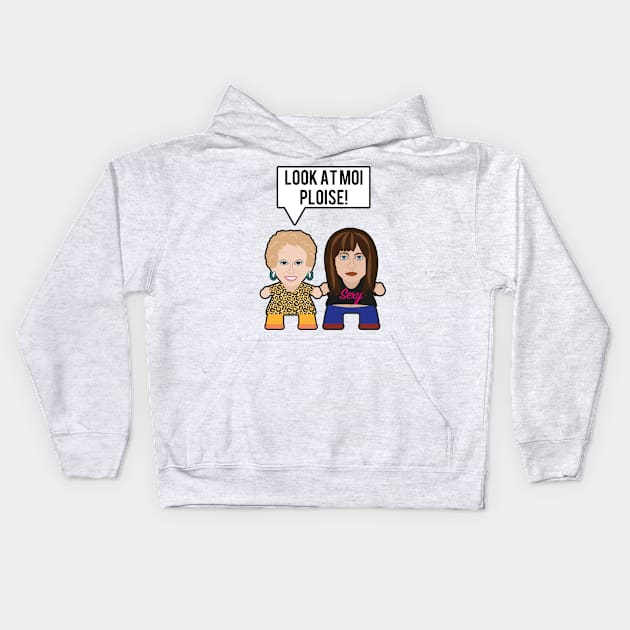 Kath & Kim - Look At Moi Ploise Kids Hoodie by Mattk270